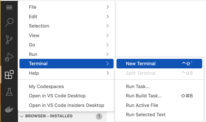 New Terminal